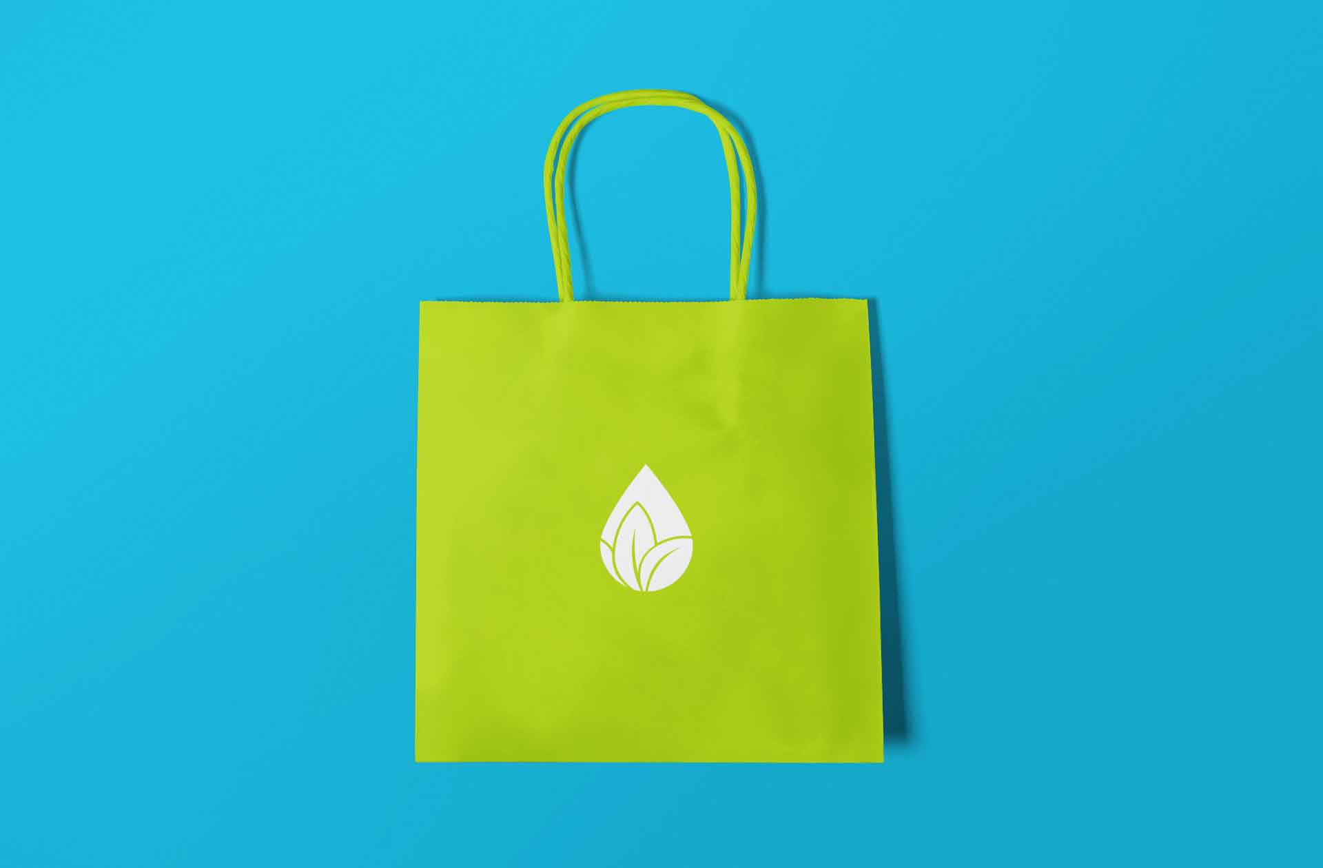 Azaaio Organics Beauty Logo Design shopping bag design