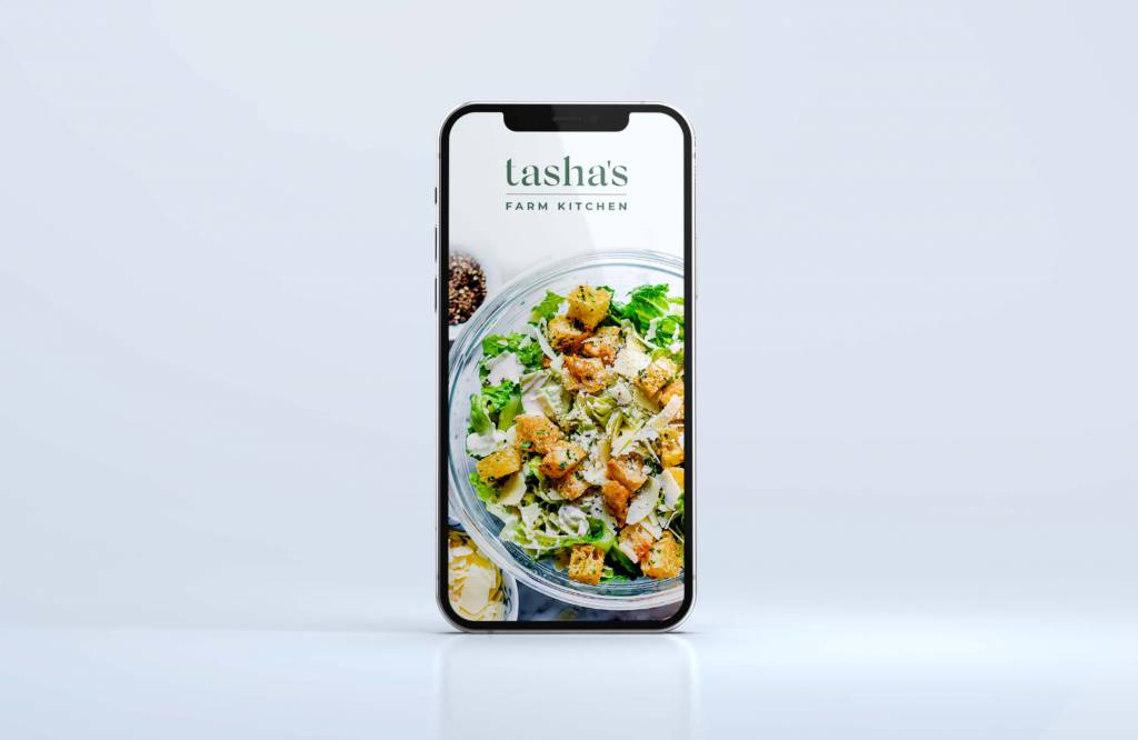 Tasha's Farm Kitchen Logo Design mobile