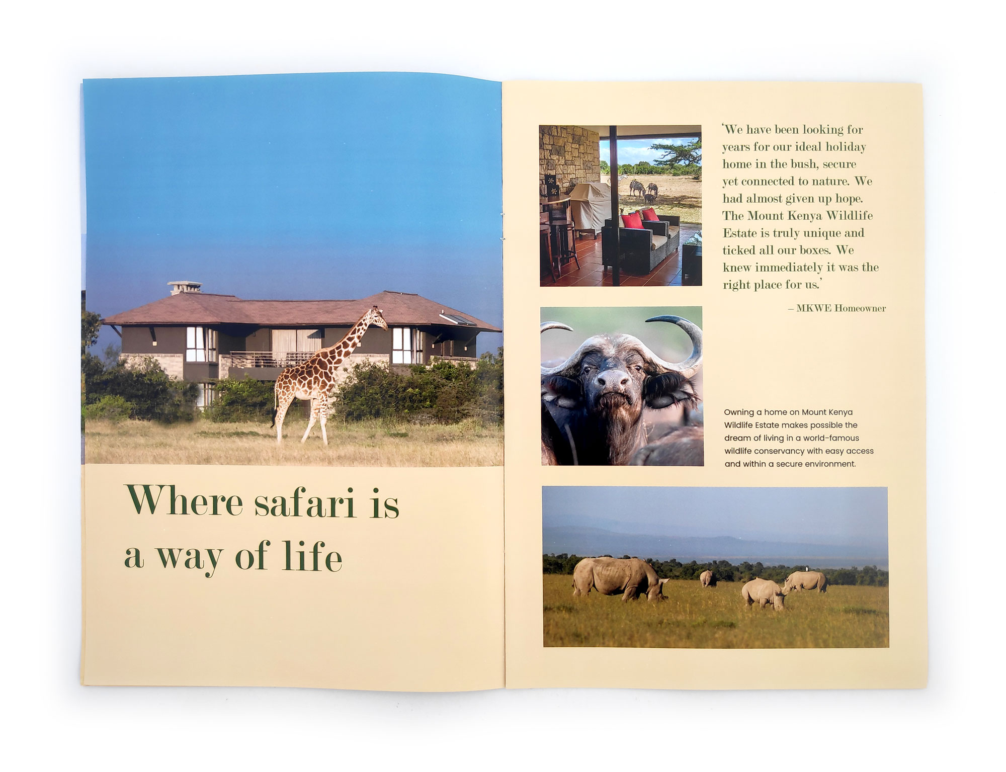 Mount Kenya Wildlife Estate Company Profile Design page 2