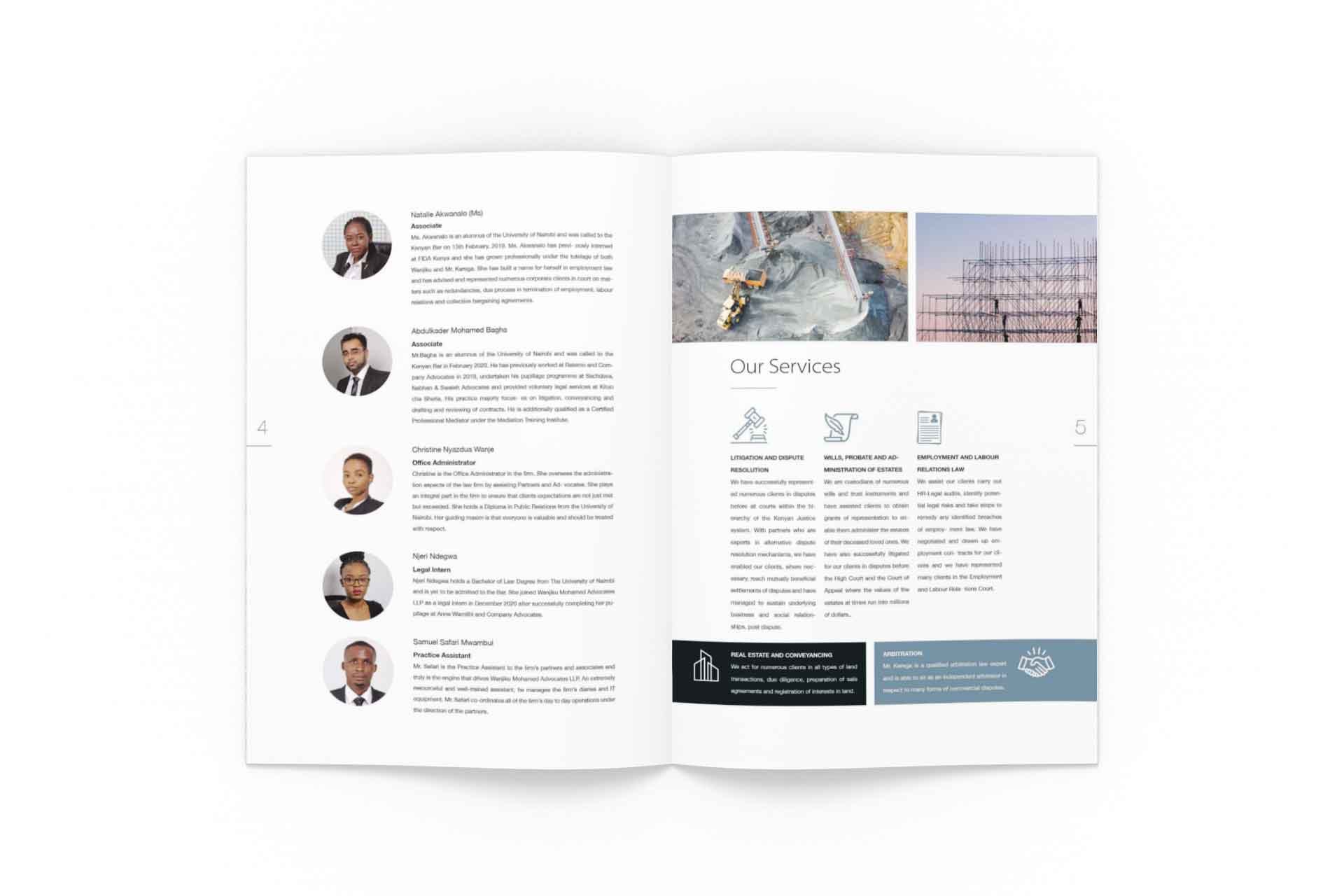 Law Practice Company Profile Design page 2